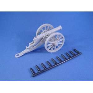  Marx Civil War Blue & Gray Playset Gray Cannon with Shells 