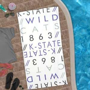  Kansas State Wildcats Radio Daze Beach Towel Sports 