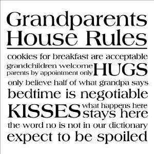  House Rules wall sayings vinyl lettering decal home decor quotes 