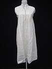 NEW ASHISH N SONI White Cotton V Neck Sleeveless Tiered Day Dress Sz M