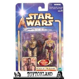  Star Wars Blue Saga AOTC C 3PO WITH Backdrop Toys 