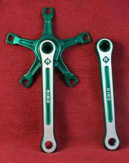 Cambio Rino Anodized Green Crankset 170mm BCD144 NIB  