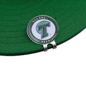   NCAA Tulane Green Wave Ball Markers & Hat Clip Set