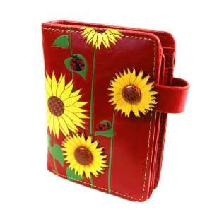  Sunflower   medium wallet   red