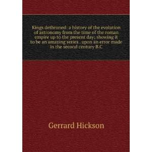   upon an error made in the second century B.C. Gerrard Hickson Books