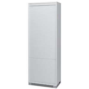   White Wood High Cabinet with Rolling Shutter 7054