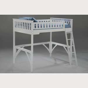  Night & Day Spices Ginger Loft Bunk Bed in White
