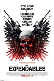 THE EXPENDABLES   MOVIE POSTER (Regular Style / Guns)  