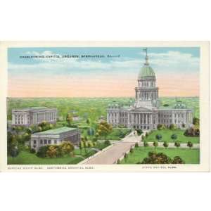 com 1940s Vintage Postcard Capitol Grounds showing the Supreme Court 
