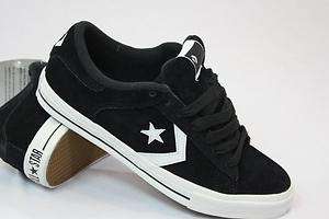   CONS PRO LEATHER BLACK SUEDE SKATE SHOE ALL STAR MENS SIZES 5 12 NEW