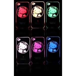 World] Hot Sell NEW Sense Hello Kitty Flash Light Case Cover for Apple 