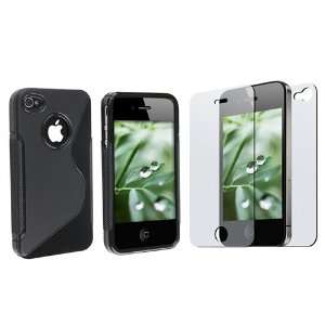  Black Skin Case Bumper Compatible With Apple® iPhone® 4 4G iPhone 