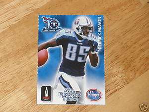 TENNESSEE TITANS SGA DERRICK MASON ALL DECADE CARD  