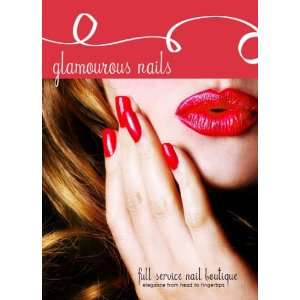  Glamorous Nails Woman Lips Nails Sign