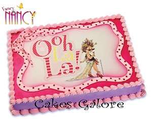   Nancy Ooh La La Edible Image Cake Topper LUCKS Allergen Free  