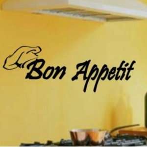  BON APPETIT Decal GOOD APPETITE Kitchen WALL FRENCH Vinyl 