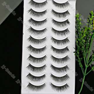 10 pairs false makeup eyelashes very thick and long your can use