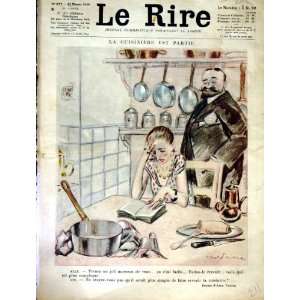 LE RIRE (THE LAUGH) FRENCH HUMOR MAGAZINE KITCHEN COOK