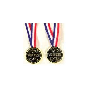  Gold Colored Childrens Winner Medal   Pack of 1 Dozen 