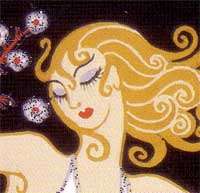 ERTE Art Deco Set 6 Greeting Cards Aphrodite Sunrise Ondee Star 