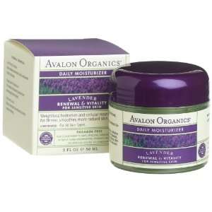  Avalon Organics Daily Moisturizer, Lavender, 2 Ounces 