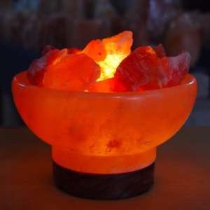   Himalayan Salt Crystal Prosperity Bowl Lamp