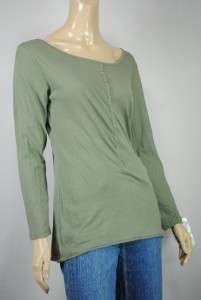 NEW Cha Cha Vente Long Sleeve Snap Front Top Sz M L  