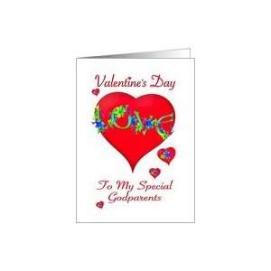 Valentine Greeting for Godparents Card
