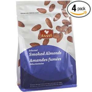Basse Selected Smoked Almonds, 10.58 Ounce Bags (Pack of 4)