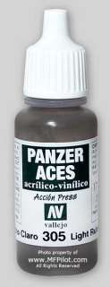 LIGHT RUBBER   Vallejo Panzer Aces Acrylic 17ml #70305  