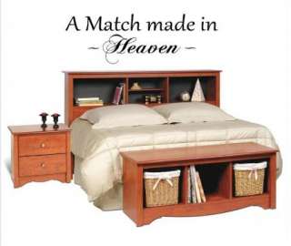 match made in Heaven Vinyl Wall Home Lettering Art Words Decals 