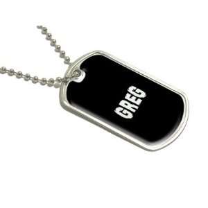  Greg   Name Military Dog Tag Luggage Keychain Automotive