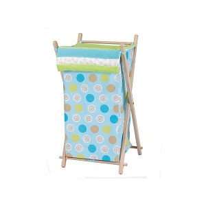    Picci Laundry Hamper In Hippy Balls  Blue Lime and Brown Baby
