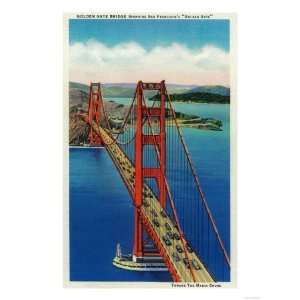  Golden Gate Bridge Arial View   San Francisco, CA Giclee 
