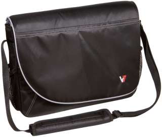 V7 Professional Messenger Laptop Case 16 Inch CMP1 9N, Black with Gray 