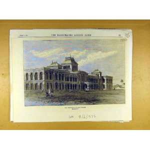  1872 Presidency College Madras India Building Print