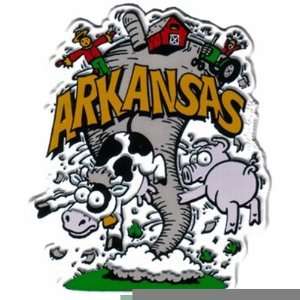  Arkansas Magnet 2D Tornado Cartoon Case Pack 72 