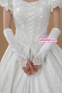Thick stain princess panniers word shoulder style wedding dress YW 268 