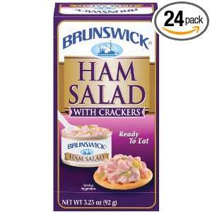 Brunswick Ready To Eat Ham Salad Kit, 3.25 Ounce Boxes (Pack of 24 