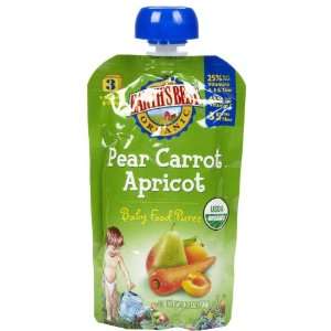 Earths Best 3rd Foods Pear Carrot Apricot   6 pk  Grocery 