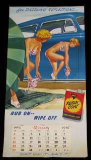 CONDITION This vintage pin up calendar is in very good condition with 