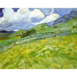 Oil Painting Mountain Landscape behind Saint Paul Hospital Vincent v 