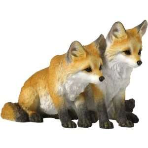  Fox Pups Sculpture