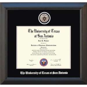UTSA Diploma Frame with Custom Minted Medallion  Sports 