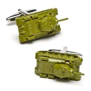  Army Green Tank Cufflinks   CLI PSN213 Jewelry