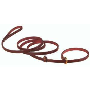  Hamilton 3/8 x 6 Burgundy Leather Quick Walker Lead and 