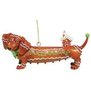 Hot Diggity Dog Gingerbread Doxie Ornament by Westland Giftware 