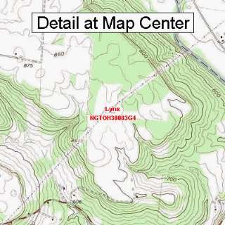 USGS Topographic Quadrangle Map   Lynx, Ohio (Folded/Waterproof 