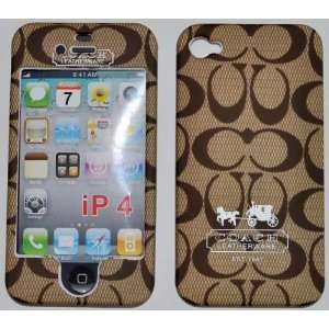  IPHONE 4G C STYLE BROWN FULL CASE/COVER 