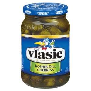 Vlasic Kosher Dill Gherkin Pickles 16 oz  Grocery 